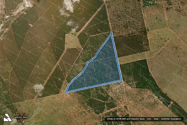 Imagem de satélite de FAZENDA LAGOA BONITA em Ribas do Rio Pardo - MS