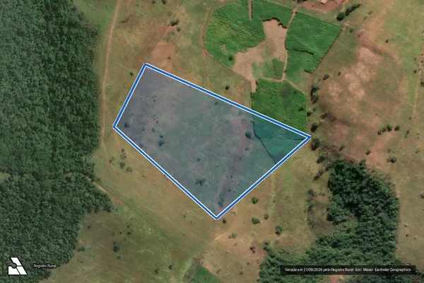 Imagem de satélite de Fazenda Recanto dos Sonhos - Gleba 03 - Faz Recanto dos Sonhos em Cachoeira Paulista - SP