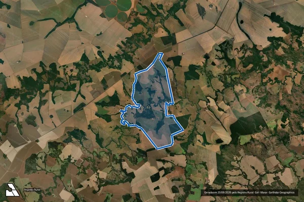 Imagem de satélite de FAZENDA CASTELO BRANCO - 001 em Rio Verde - GO