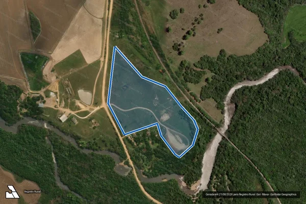 Imagem de satélite de Fazenda Pombal em São Gabriel - RS