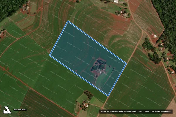 Imagem de satélite de PA SANTO REI - Lote 48 - LOTE 48 em Nova Cantu - PR