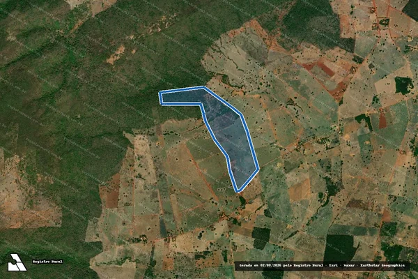 Imagem de satélite de Fazenda Baixa do Bemfica  - PARCELA A em Wanderley - BA