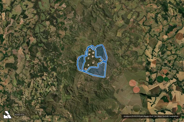 Imagem de satélite de FAZENDA TERRA DE CANAÃ I / 001 em Goiás - GO