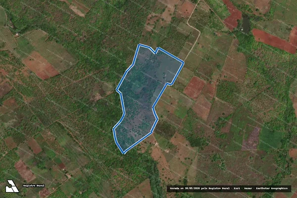 Imagem de satélite de P.A. COMPLEXO JACARÉ CURITUBA - S00-L30 em Poço Redondo - SE