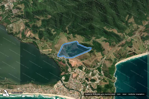 Imagem de satélite de Gleba 1A 1-1 - Parte 1 em Maricá - RJ