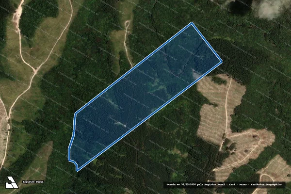 Imagem de satélite de Fazenda Apucarana Grande ou Canaa / Única em Ortigueira - PR