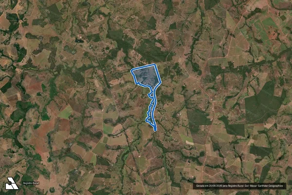 Imagem de satélite de LOTEAMENTO FAZ. PICOS DE BAIXO - FAZ. ALDEIA DO BOI I em Porangatu - GO
