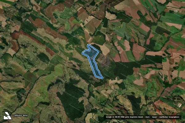 Imagem de satélite de LOTE N° 14-A - Parte 2 em Marumbi - PR