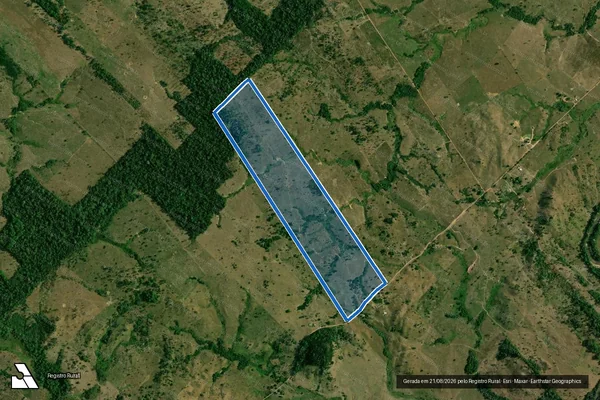 Imagem de satélite de LOTE 42 DA GLEBA 62 P.I.C. Pe. ADOLPHO ROHL - Parte 1 em Governador Jorge Teixeira - RO