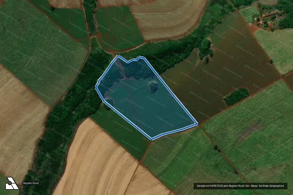 Imagem de satélite de FAZENDA ALTA FÉ - Parte 1 em Sales Oliveira - SP