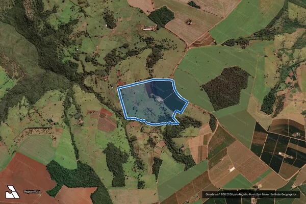 Imagem de satélite de Fazenda Bocaina - Parcela 1 em Araguari - MG