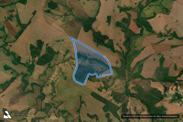 Imagem de satélite de FAZENDA DO GROTÃO  - FAZENDA GROTÃO em Perolândia - GO