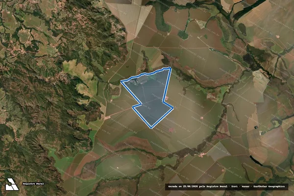 Imagem de satélite de FAZENDA ESTREITO PONTE DE PEDRAS em Montividiu - GO