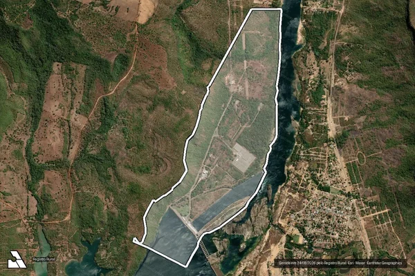Imagem de satélite de Parte dos Lotes 20 e 21, do Loteamento Landi - Parte dos Lotes 20 e 21 (Remanescente), do Loteamento Landi em Miracema do Tocantins - TO