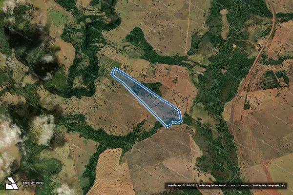 Imagem de satélite de Fazenda Rio Preto, Água Emendada, Paraíso do Rio Preto e Rio Preto da Cachoeira ? Parcela-03 - 001 em Rio Verde - GO