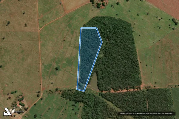 Imagem de satélite de FAZENDA SANTA CÉLIA, LUGAR DENOMINADO LAGOA DA IZAURA GLEBA 3 - FAZENDA SANTA CÉLIA, LUGAR DENOMINADO LAGOA DA IZAURA GLEBA 3 em Uberlândia - MG