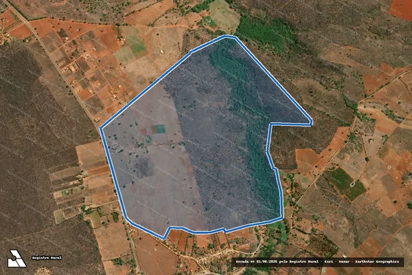 Imagem de satélite de FAZENDA AGUA REDONDA  - Parcela 1 em Uibaí - BA