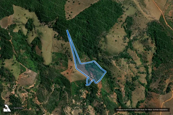 Imagem de satélite de Sítio Mororó - Parte 1 em Conceição do Mato Dentro - MG