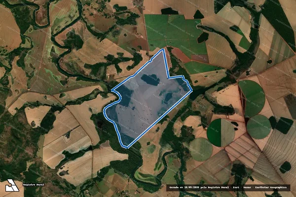 Imagem de satélite de Fazenda Volta Grande  - Parte 1 em Paraúna - GO