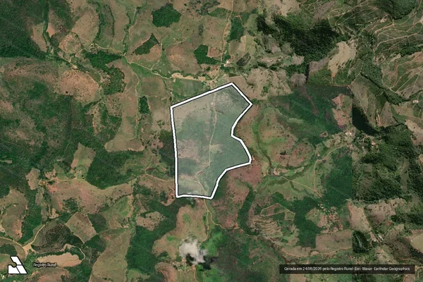 Imagem de satélite de Córrego do Macaco - PARTE 1 em Caratinga - MG