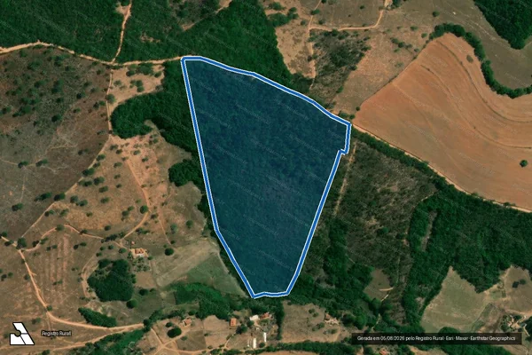 Imagem de satélite de Fazenda Souza - Parte 1 em Cláudio - MG