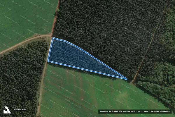 Imagem de satélite de Fazenda Mario Cornelsen - Gleba 02 em Três Barras - SC