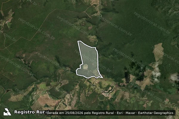 Imagem de satélite de Fazenda Rio Preto - Gleba 01 em Jequitinhonha - MG