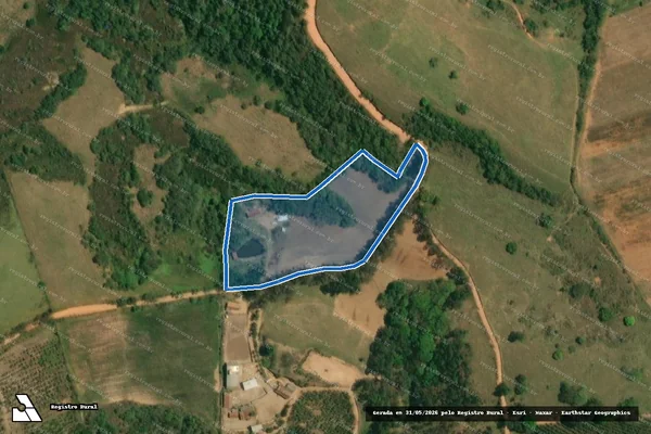 Imagem de satélite de SITIO PIAO - Parte 1 em Campestre - MG