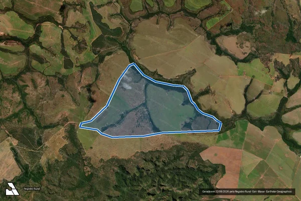 Imagem de satélite de Fazenda Cabeceira da Lagoa em Poxoréu - MT