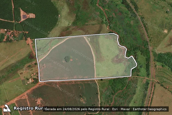 Imagem de satélite de SITIO SANTA RITA - Parte 1 em Estrela d'Oeste - SP