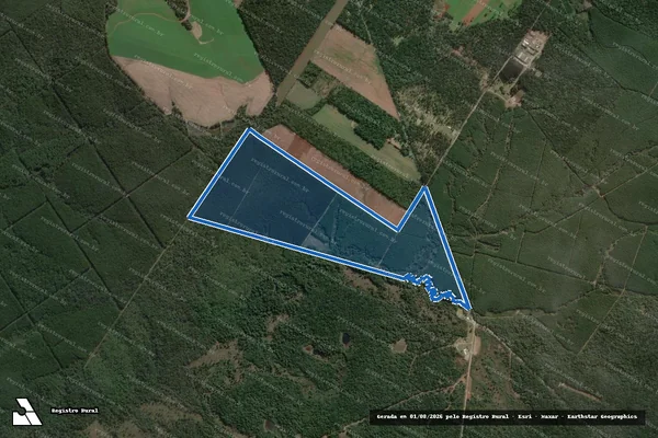 Imagem de satélite de FAZENDA JANGADA II - Gleba 02 em Três Barras - SC