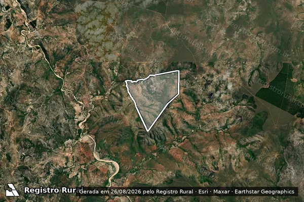 Imagem de satélite de FAZENDA SANTA QUITERIA - 001 em Grão Mogol - MG