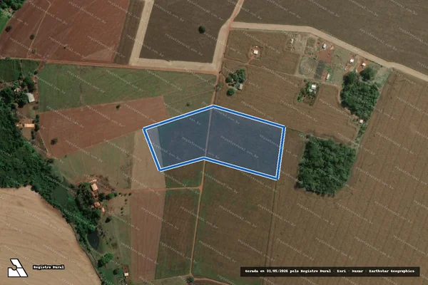 Imagem de satélite de FAZENDA SÃO TÓMAZ CABECEIRA DO CAFÉ LONTRA E OLHO D  AGUA - Parte 3 em Rio Verde - GO
