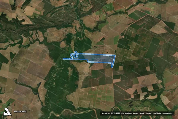 Imagem de satélite de Fazenda Nova Bahia - em Rondonópolis - MT