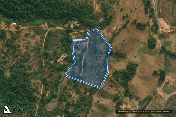 Imagem de satélite de Recanto das Oliveiras - Parte 01 em São José do Jacuri - MG