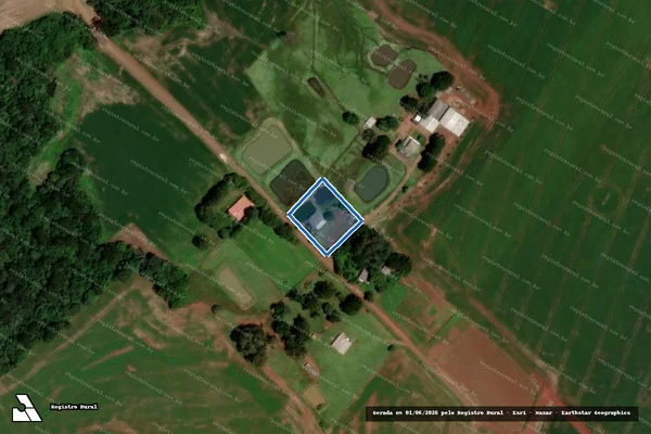 Imagem de satélite de CHÁCARA PARTE DO FRIGORÍFICO - Parte 1 em Clevelândia - PR