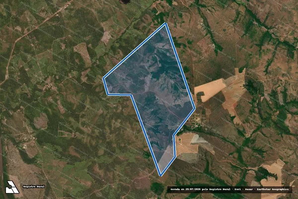 Imagem de satélite de Lote 59, Lot. Cocal, 2ª etapa - Mat 1895 em Rio Sono - TO