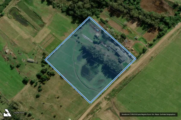 Imagem de satélite de Estabelecimento Rural Santa Catarina - Parte 1 em Santa Vitória do Palmar - RS