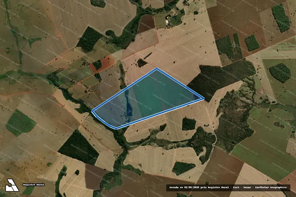 Imagem de satélite de FAZENDA PAI FELIPE - Parte 1 em Firminópolis - GO