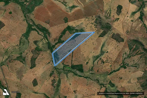 Imagem de satélite de FAZENDA PATOS - 001 em Gurinhatã - MG