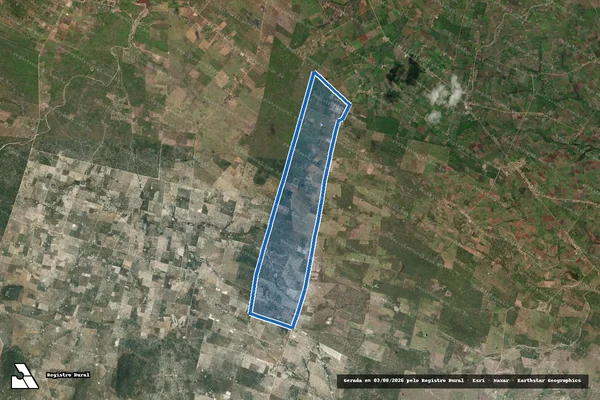 Imagem de satélite de P.A. COMPLEXO JACARÉ CURITUBA em Canindé de São Francisco - SE
