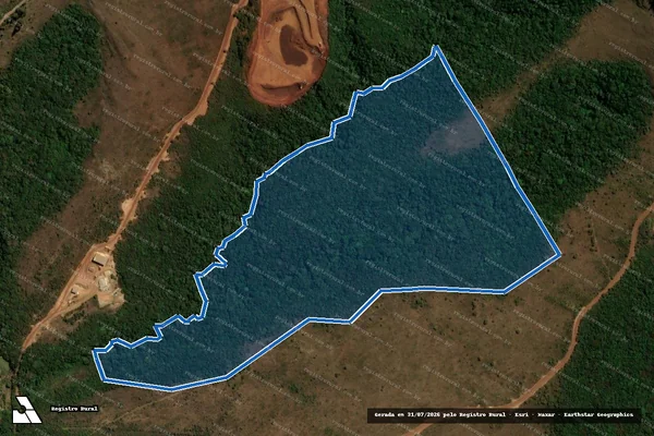 Imagem de satélite de Fazenda Palmital - Gleba M1 - Matrícula 30319 em Itabirito - MG