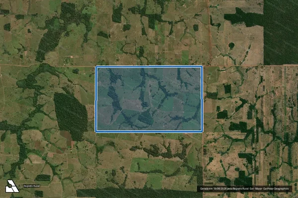 Imagem de satélite de FAZENDA SÃO JOSÉ - LOTE 86A - GLEBA CORUMBIARA - SETOR 01 em Primavera de Rondônia - RO