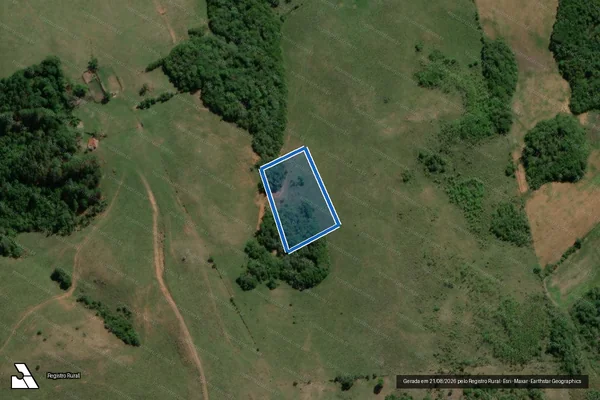 Imagem de satélite de Uma fração de terras de campos ? Funcho - Única em São Sepé - RS