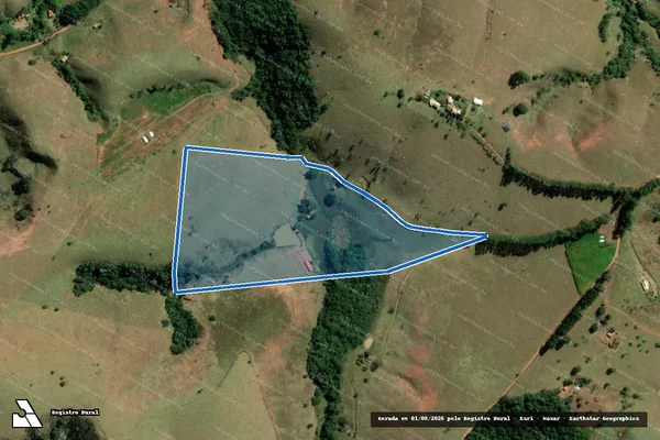 Imagem de satélite de RANCHO QUILOMBINHO - Parcela 1 em Cunha - SP