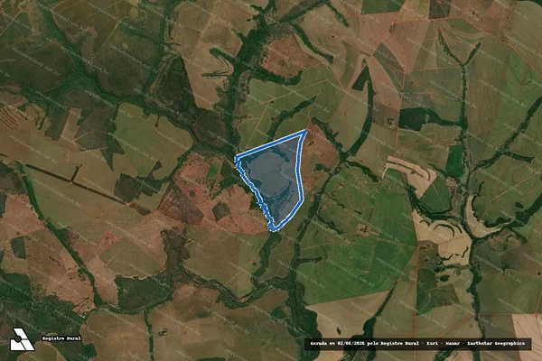 Imagem de satélite de FAZENDA SANTA CRUZ - FAZENDA SANTA CRUZ em Aparecida do Taboado - MS