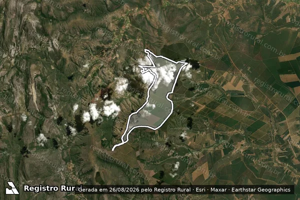 Imagem de satélite de FAZENDA RIACHO DOS PORCOS - Gleba 7 em Rio Pardo de Minas - MG