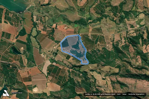Imagem de satélite de Fazenda Itaci - Parcela 1 em Carmo do Rio Claro - MG
