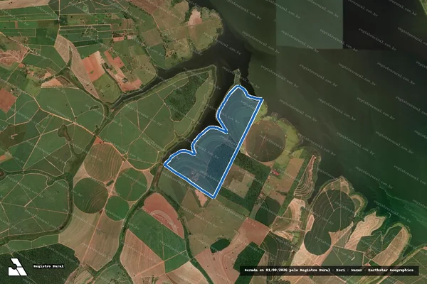 Imagem de satélite de Fazenda Santa Lucia - GLEBA A em Sabino - SP