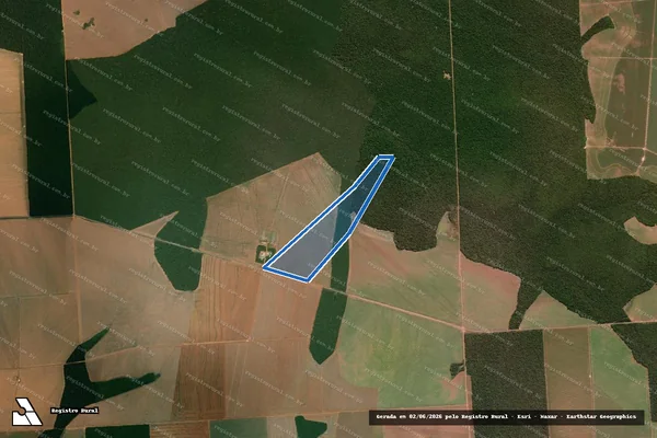 Imagem de satélite de FAZENDA DELIBERALLI II - Parte A em Itanhangá - MT